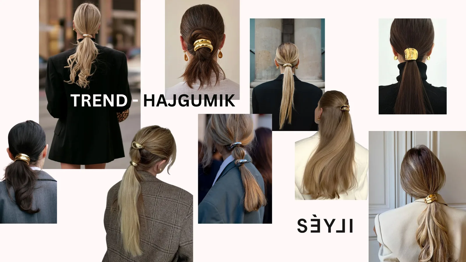 Hajgumi trend: alacsony copfok és arany kiegészítők