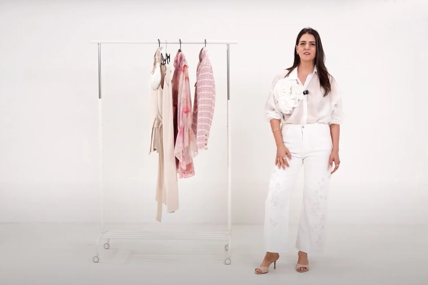 Ilyés Dorottya a Marie Claire Fashion Talks felvételén